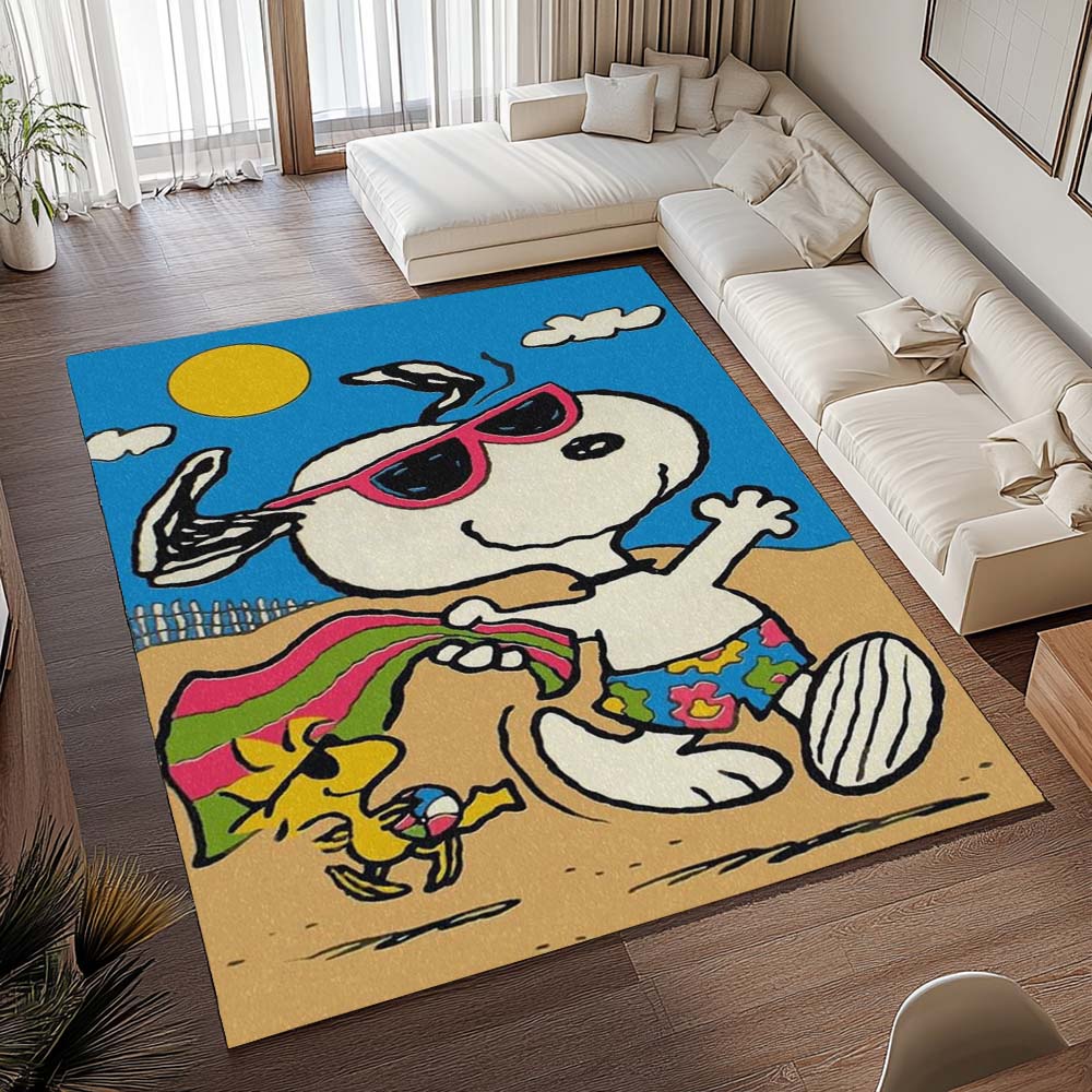 Snoopy und Woodstock – Sommer-Spaß Teppich - TOK 2