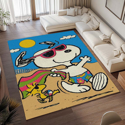 Snoopy und Woodstock – Sommer-Spaß Teppich - TOK 2