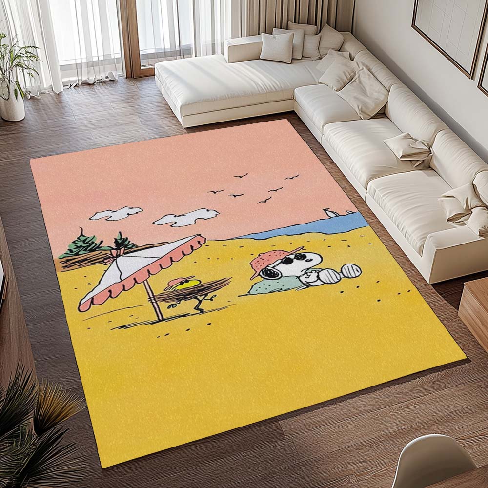 Snoopy und Woodstock – Am Strand Teppich - TOK 2