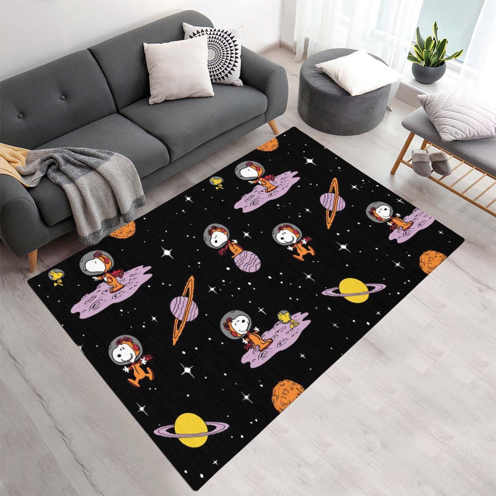 Snoopy und Woodstock zum Mond Teppich - TOK