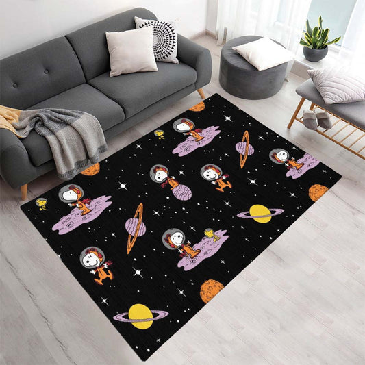 Snoopy und Woodstock zum Mond Teppich - TOK