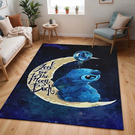 Stitch Ich liebe dich bis zum Mond und zurück Teppich - TOK