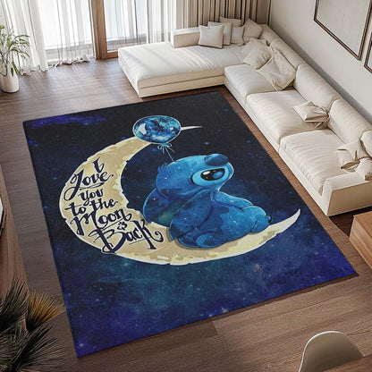 Stitch Ich liebe dich bis zum Mond und zurück Teppich - TOK 2