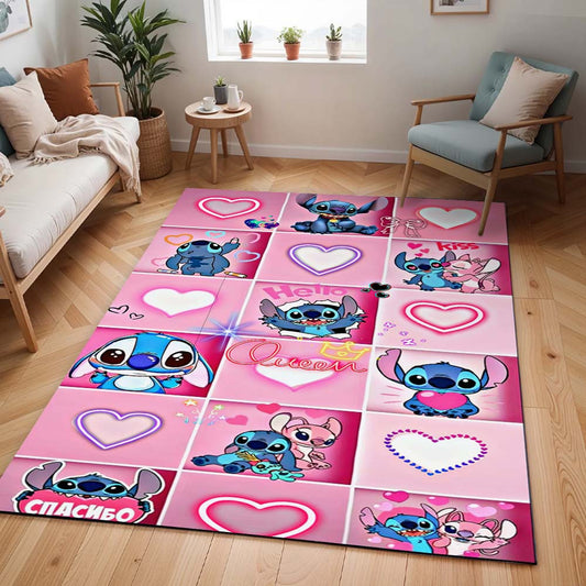 Stitch Rosa Glücklich Teppich - TOK