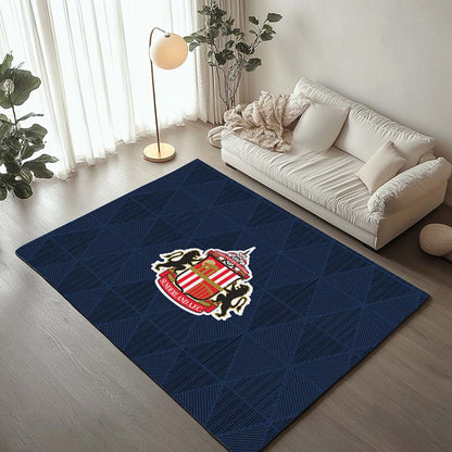 Sunderland A.F.C FC EFL Championship Blue Background Teppich