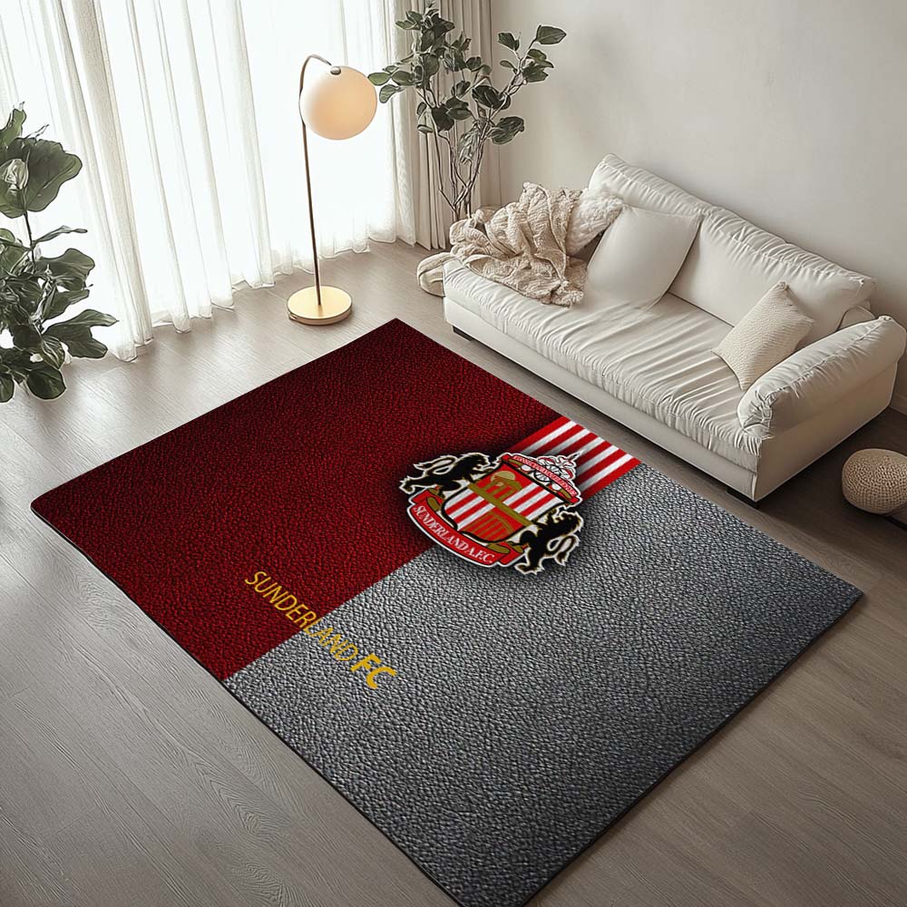 Sunderland A.F.C FC EFL Championship Leather Background Teppich