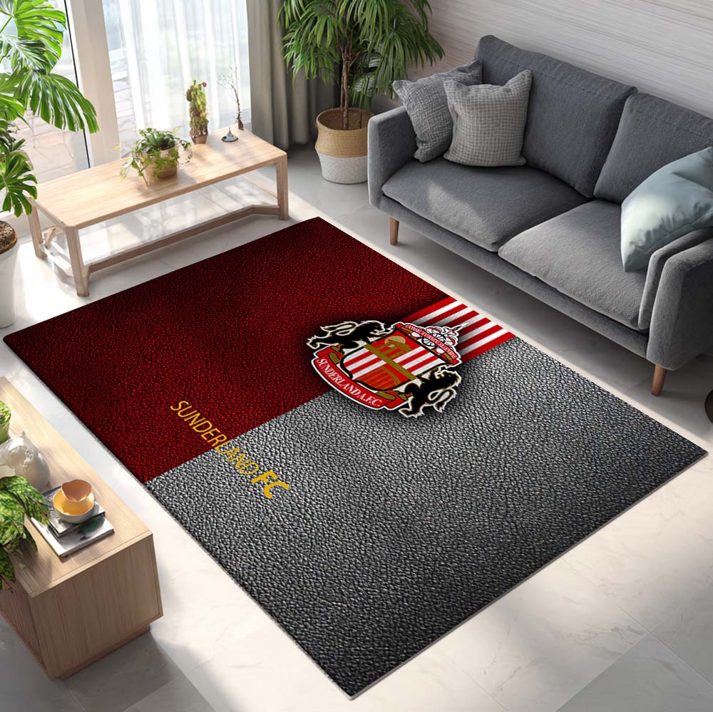 Sunderland A.F.C FC EFL Championship Leather Background Teppich 2
