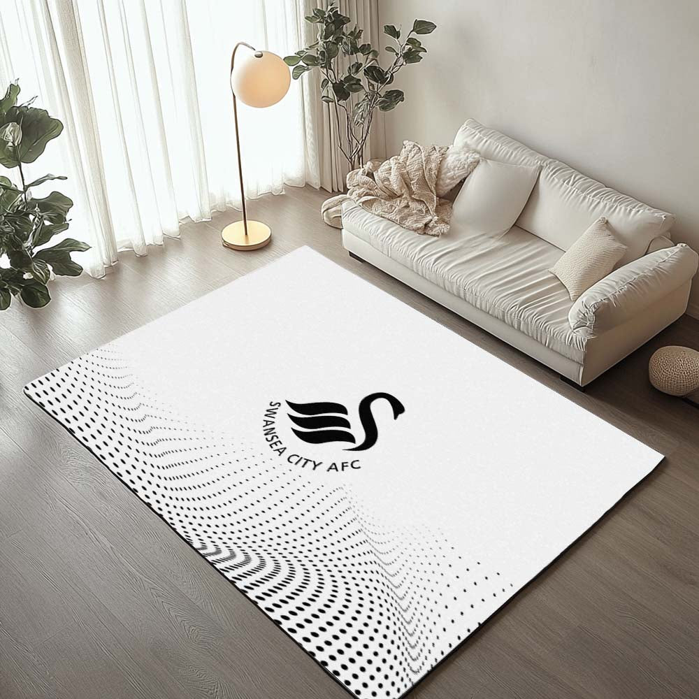 Swansea City AFC EFL Championship Black Dot Background Teppich