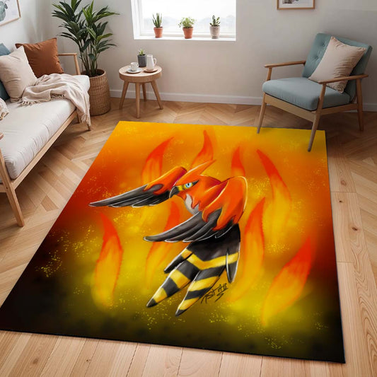 Fiaro Pokémon  - Talonflame Pokemon 4 Teppich - TOK