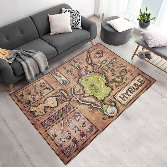 Die Legende von Zelda Hyrule Karte Teppich - TOK