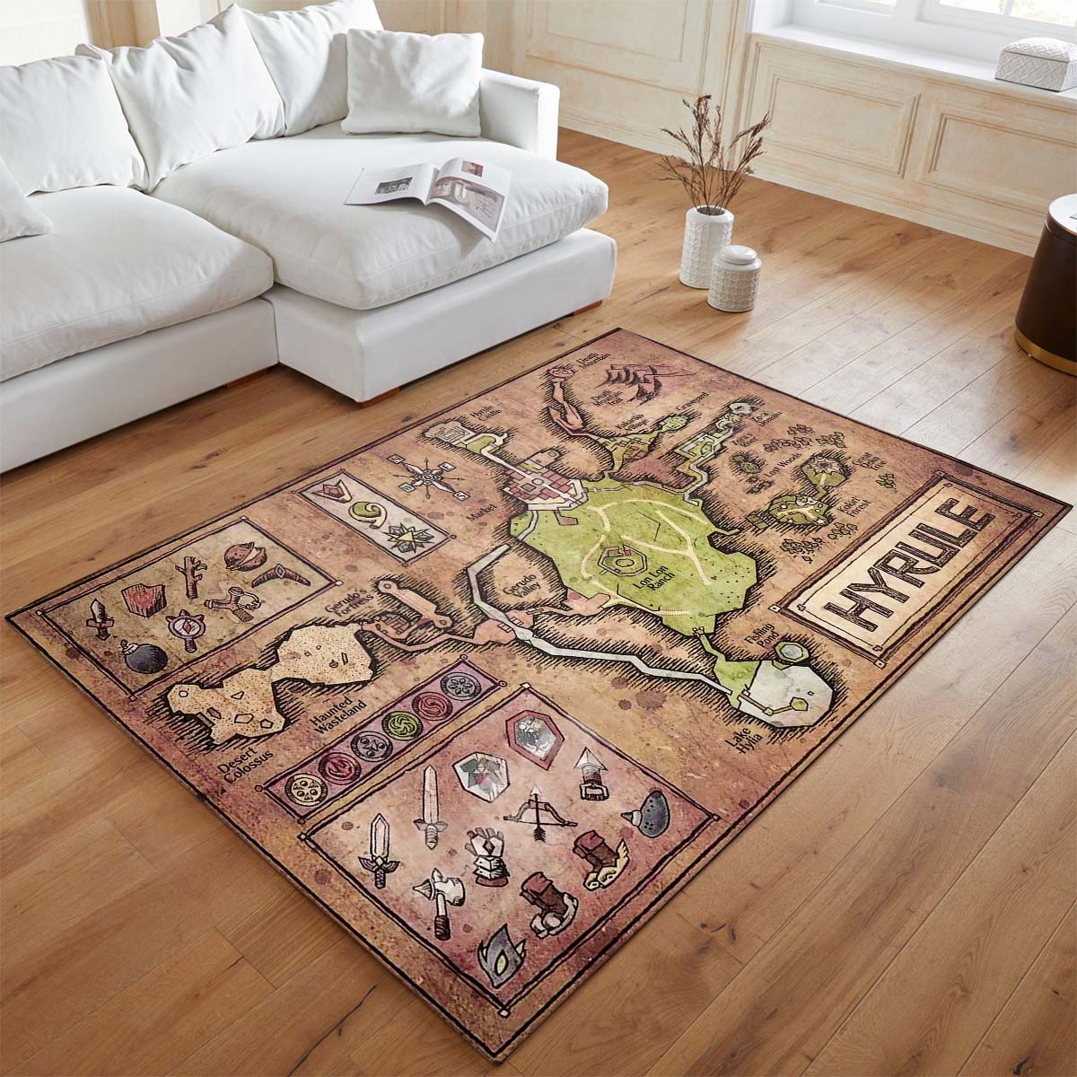 Die Legende von Zelda Hyrule Karte Teppich - TOK 2