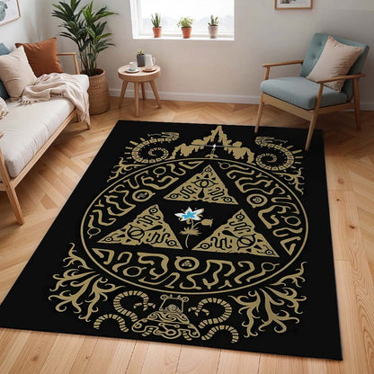 Die Legende von Zelda Breath of the Wild Triforce Teppich - TOK