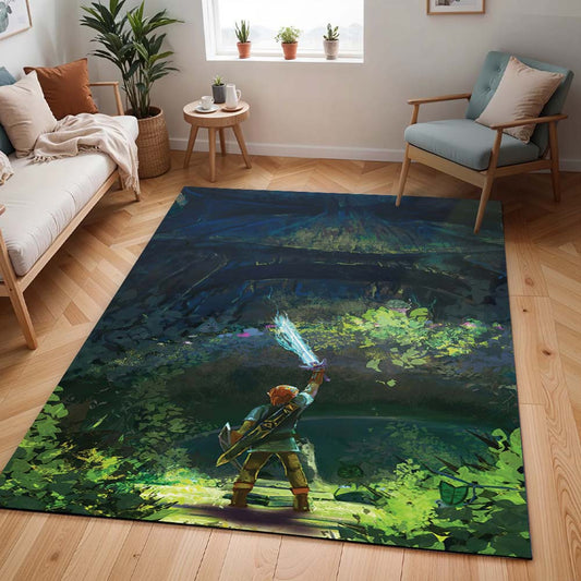 Die Legende von Zelda Link im Wald Teppich - TOK