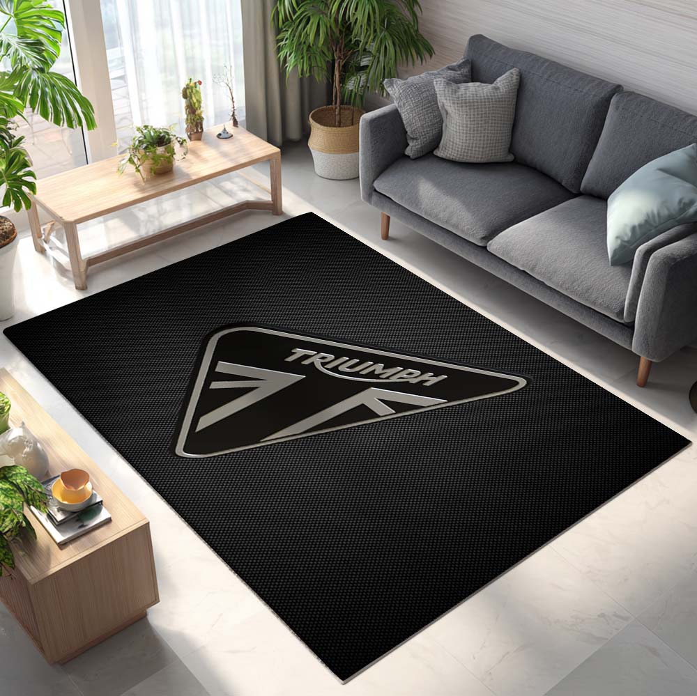Triumph Metal Style 02 Teppich - Teppich mit Automotiv-Motiv