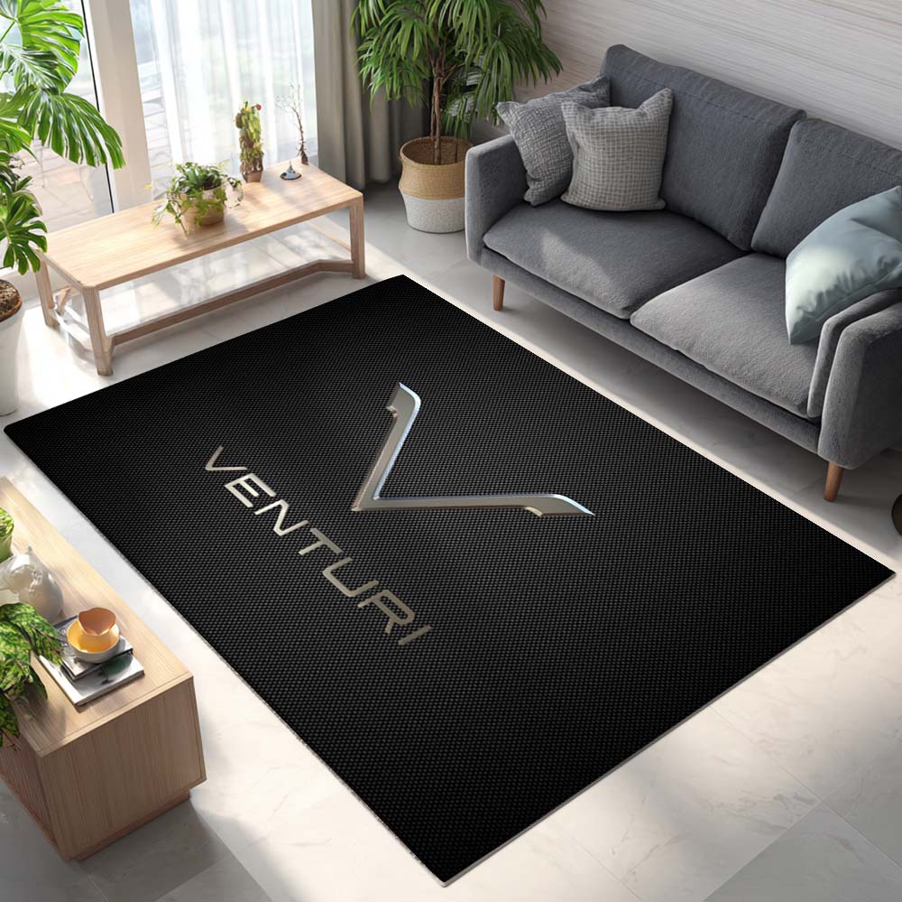 Venturi Metal Logo Teppich - Teppich mit Automotiv-Motiv