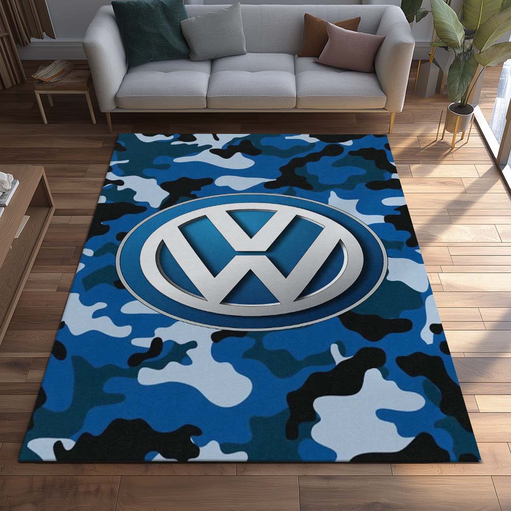 Volkswagen Blue Style Teppich - Teppich mit Automotiv-Motiv-2