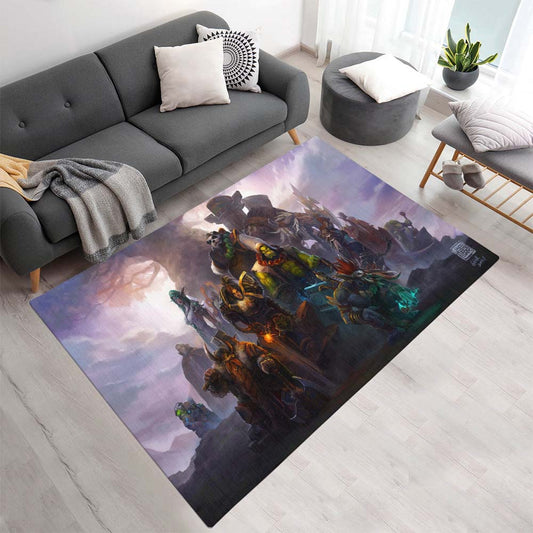 World of Warcraft Alle Charaktere Anduin Wrynn Thrall Vol'jin Muradin Bronzebart Teppich - TOK