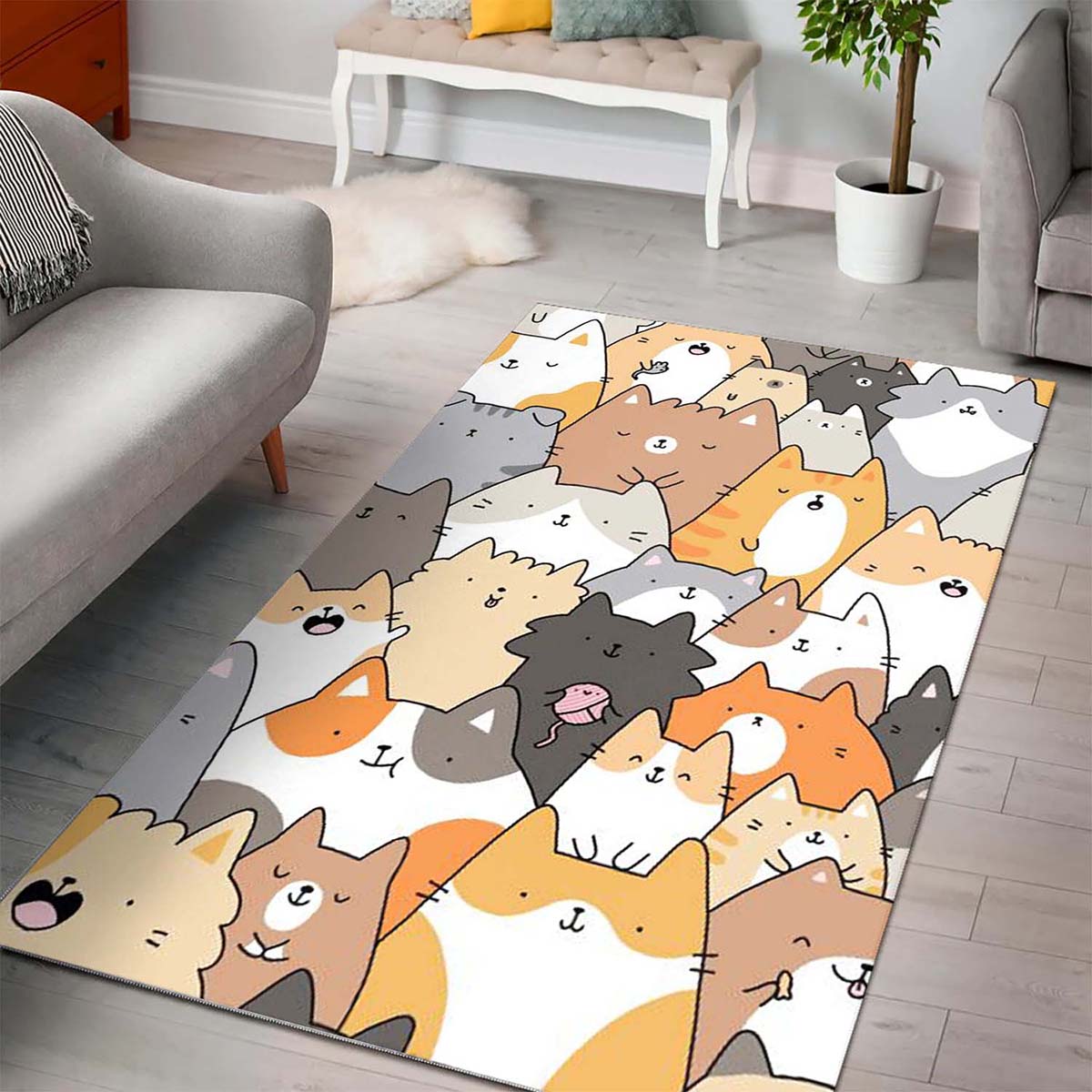 Adorable Pusheen Cat Teppich 3