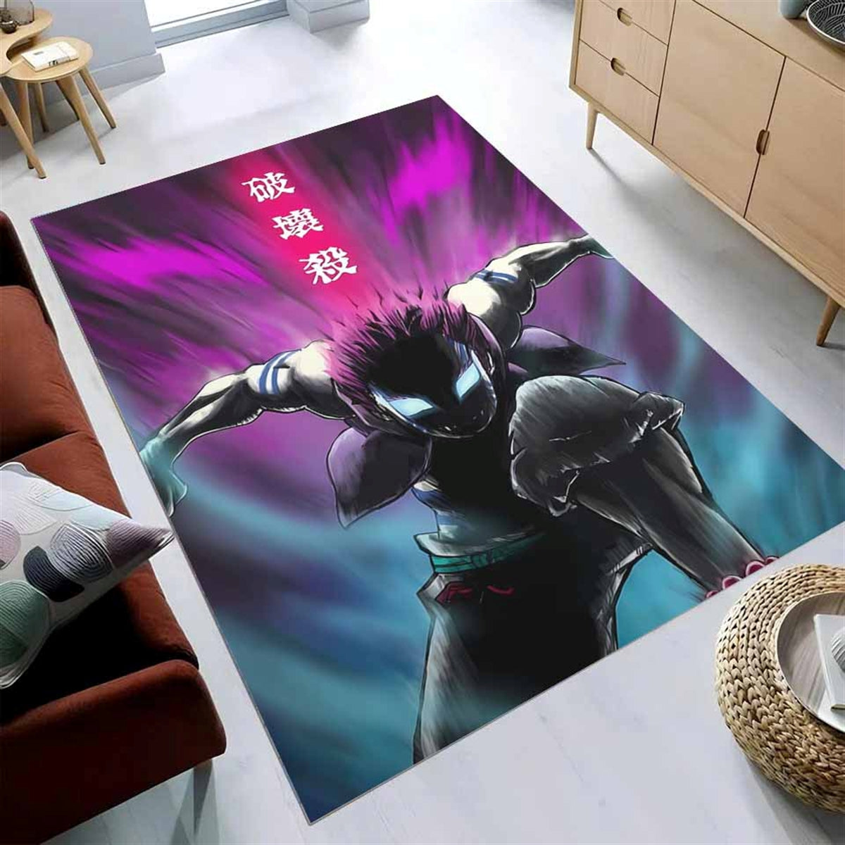 Akaza - Kimetsu No Yaiba Demon Slayer Teppich
