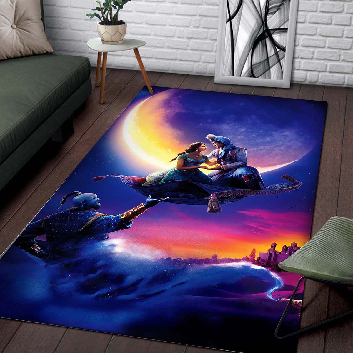 Aladdin Princess Jasmine & Genie Teppich 2