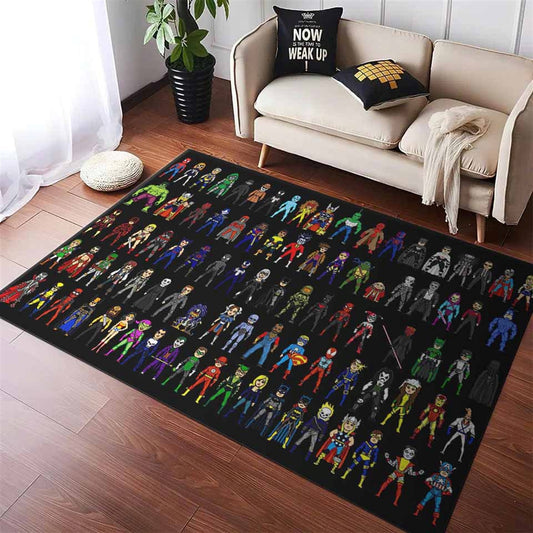 All The Characters Of The Marvel Universe Teppich