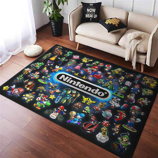 Alle Charakter Nintendo Teppich