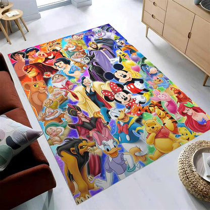 Alle Charaktere Disney Teppich