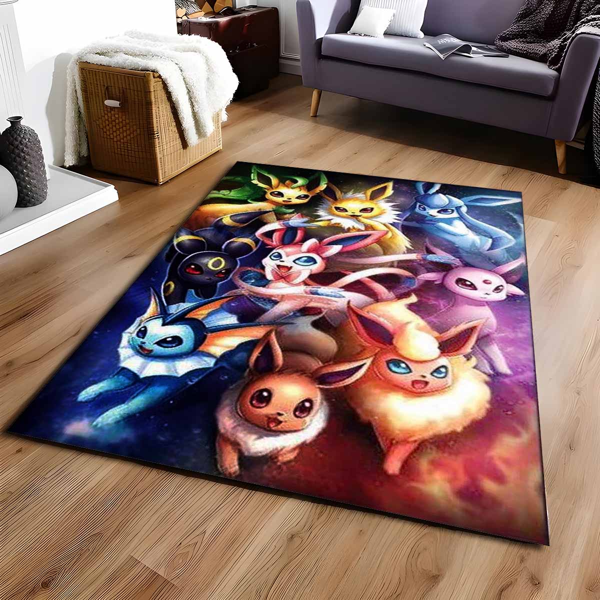 Alle Evoli-entwicklungen Pokmon All Eevee Evolutions Pokemon 1002 Teppich