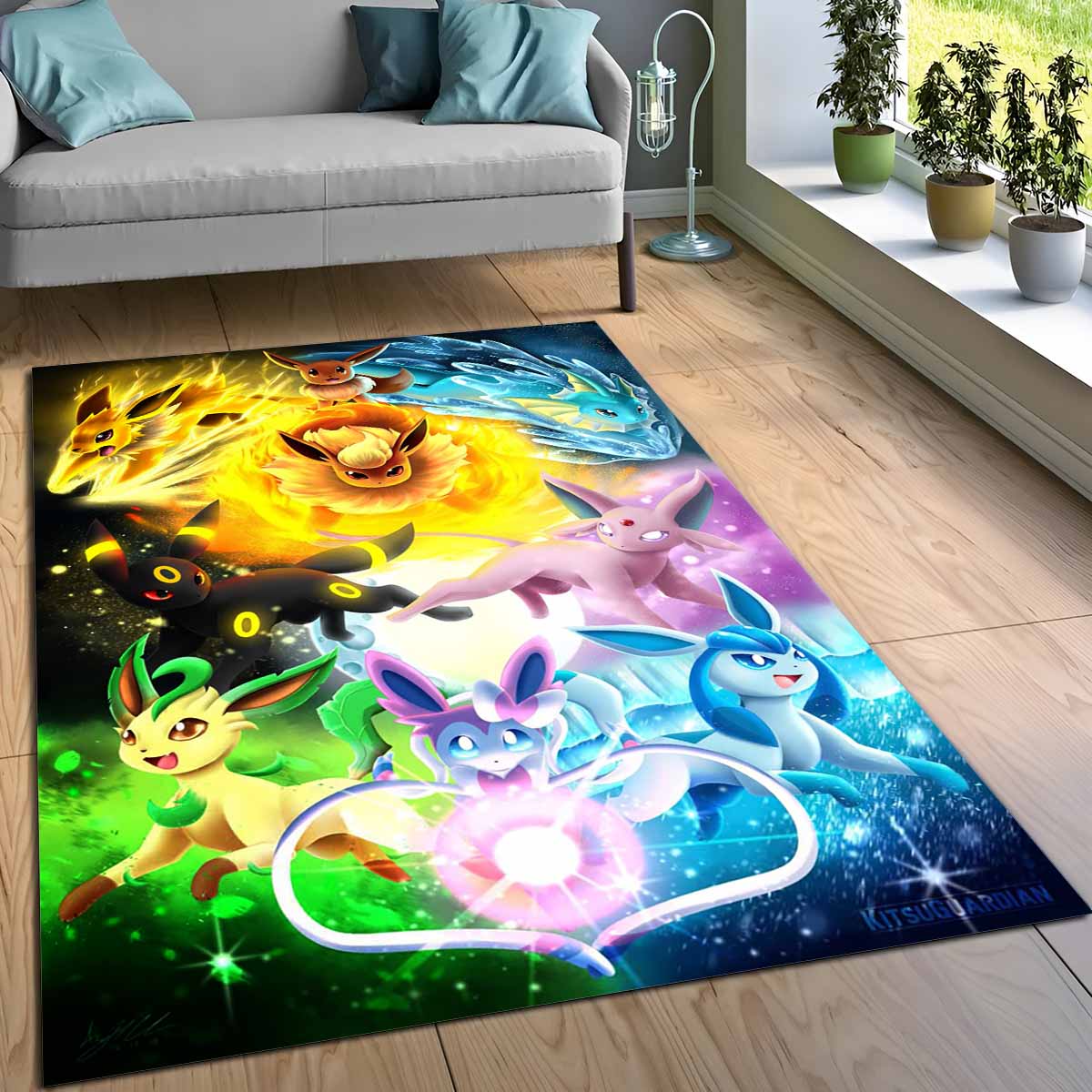 Alle Evoli-entwicklungen Pokmon All Eevee Evolutions Pokemon 1004 Teppich 3