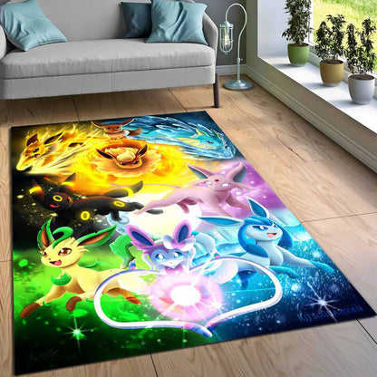 Alle Evoli-entwicklungen Pokmon All Eevee Evolutions Pokemon 1004 Teppich 3