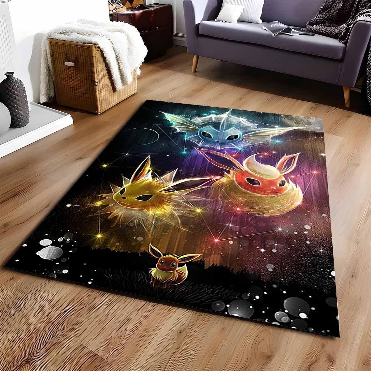 Alle Evoli-entwicklungen Pokmon All Eevee Evolutions Pokemon 1005 Teppich