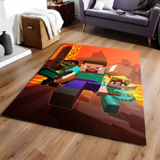 Alle Minecraft-charaktere 02 Teppich