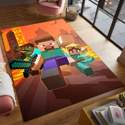 Alle Minecraft-charaktere 02 Teppich 2