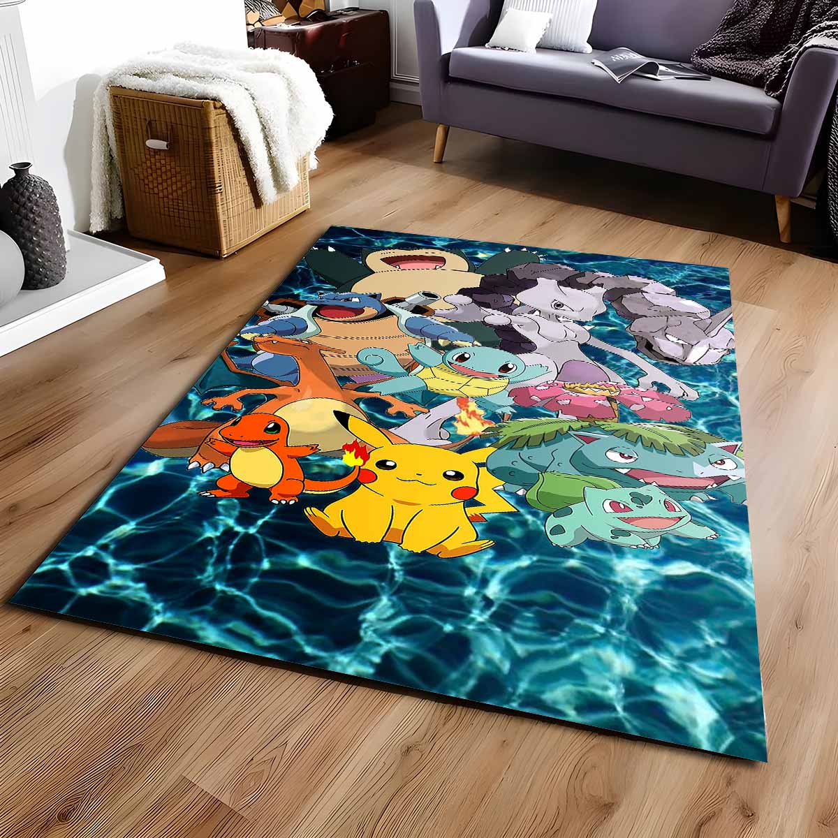 Alle Pokmon 3 Teppich