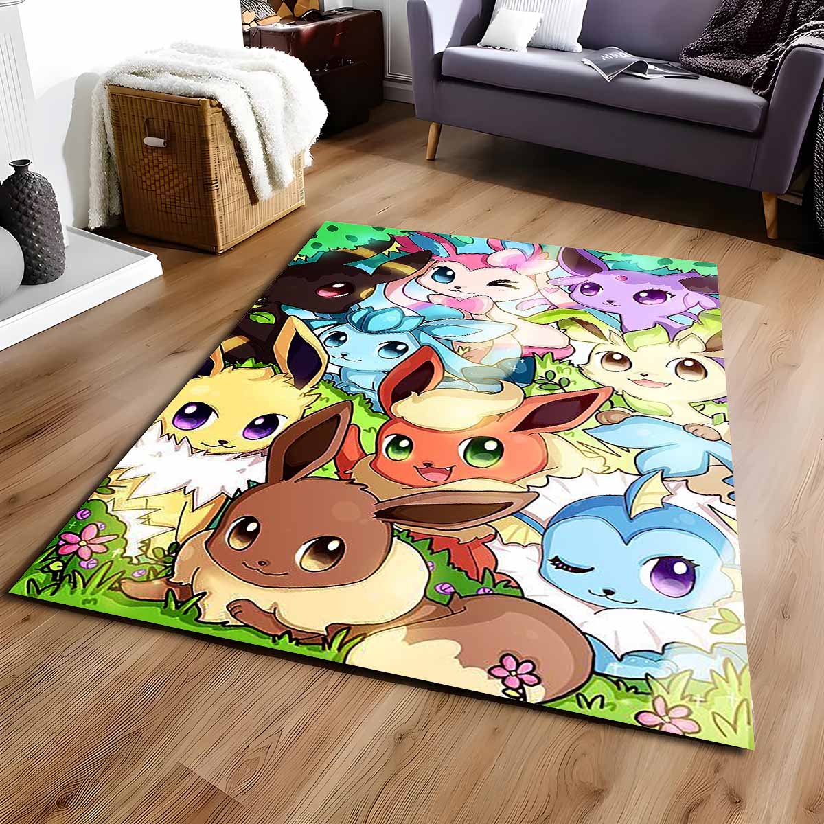 Alle Pokmon 5 Teppich