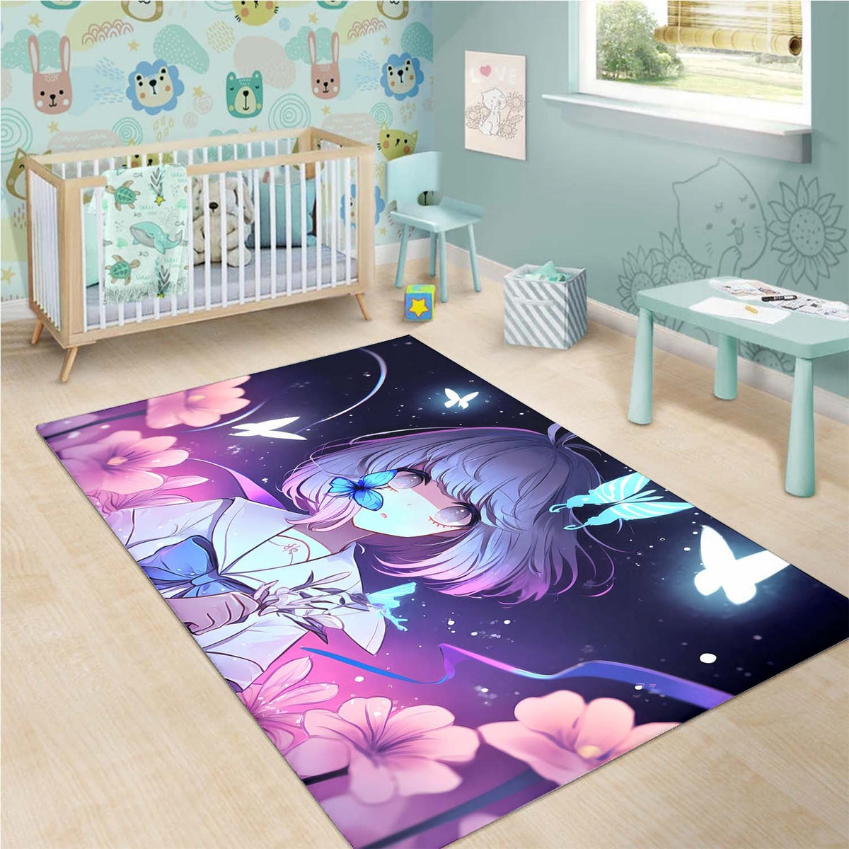 Anime Girl Girly Teppich