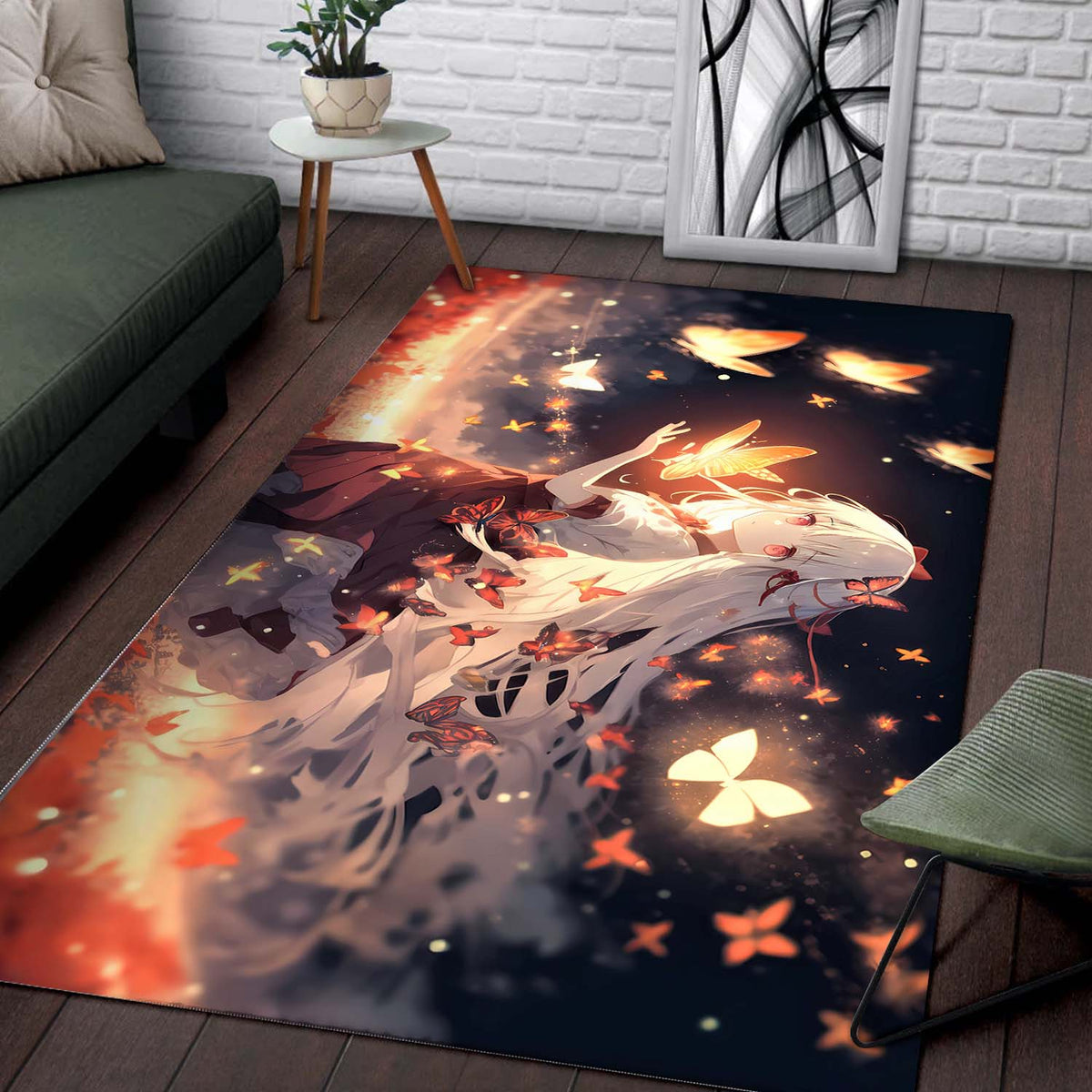 Anime Girl Surreal Teppich 2