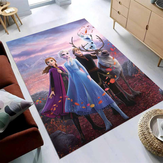 Anna Elsa Olaf Frozen Eisknigin Disney 4836 Teppich