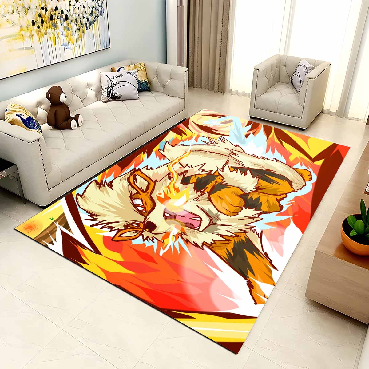 Arkani Pokmon Die Legende Arcanine Pokemon The Legend Teppich 2