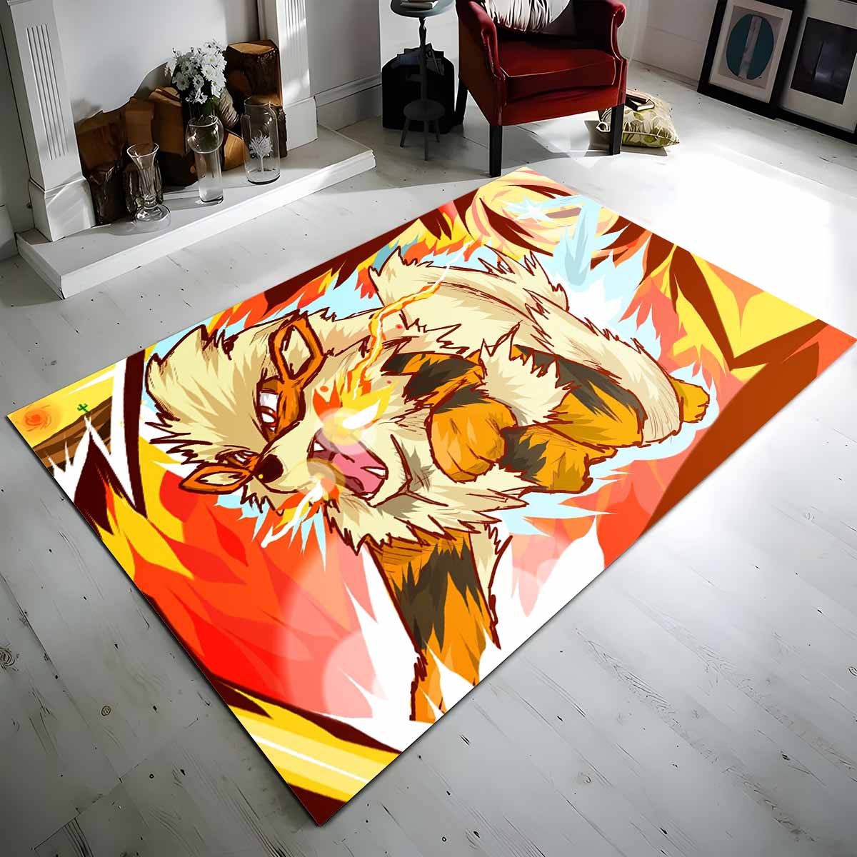 Arkani Pokmon Die Legende Arcanine Pokemon The Legend Teppich