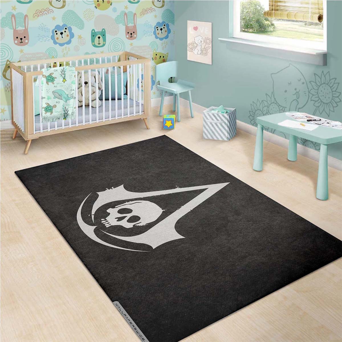 Assassins Creed 4 Pirate Flag Teppich 3