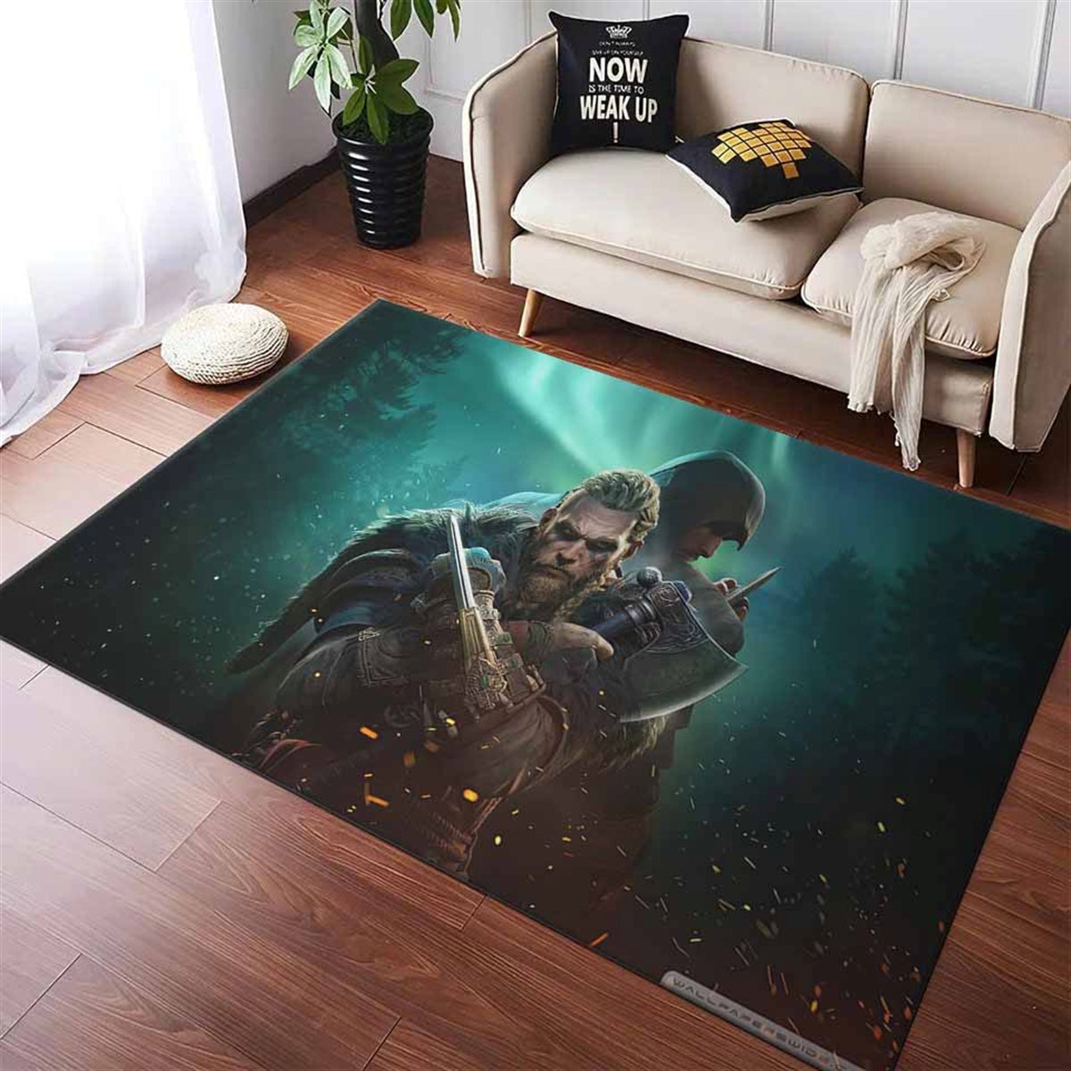 Assassins Creed Valhalla Game Ragnar Lothbrok Teppich