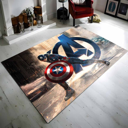 Avengers Age Of Ultron Captain America Superheld Teppich