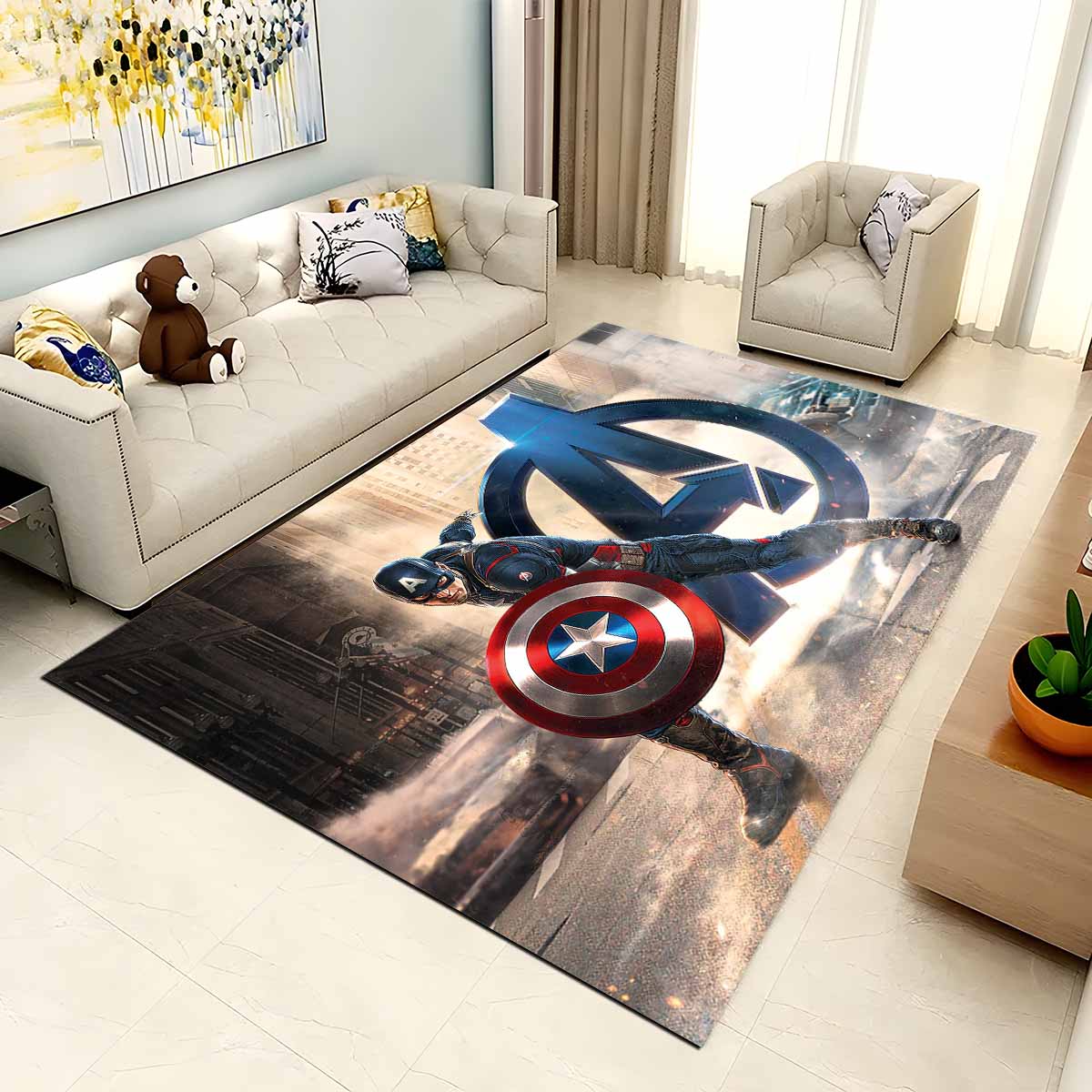 Avengers Age Of Ultron Captain America Superheld Teppich 2