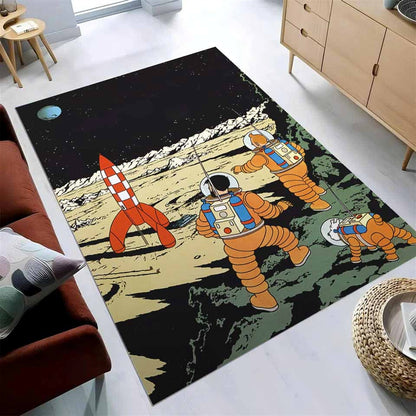 Aventures De Tintin Teppich