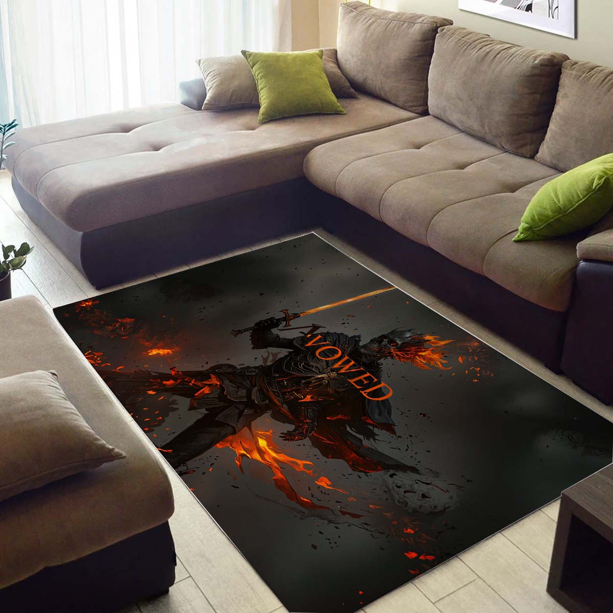 Avowed Fire Effect Teppich 3