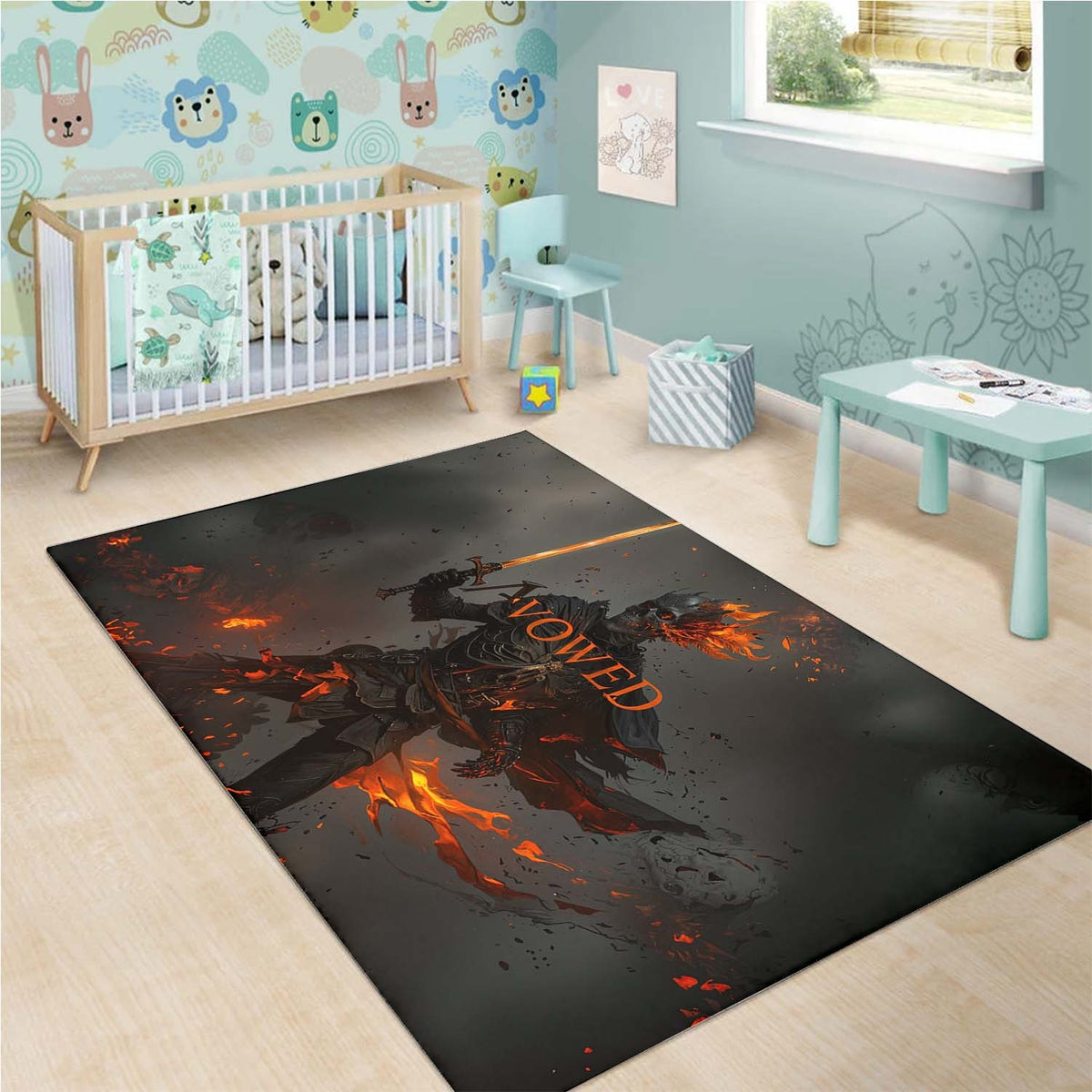 Avowed Fire Effect Teppich