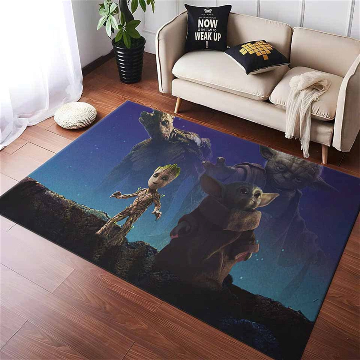 Baby Yoda & Baby Groot Teppich