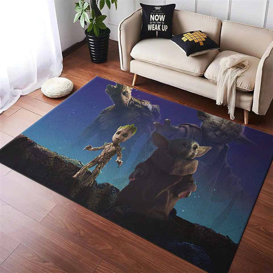 Baby Yoda & Baby Groot Teppich