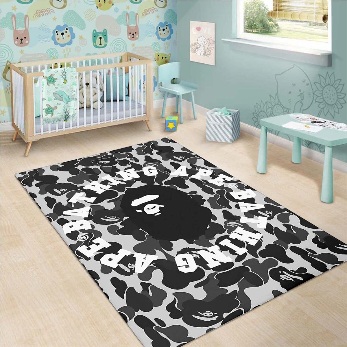 Bape Baden Ape Camo Teppich